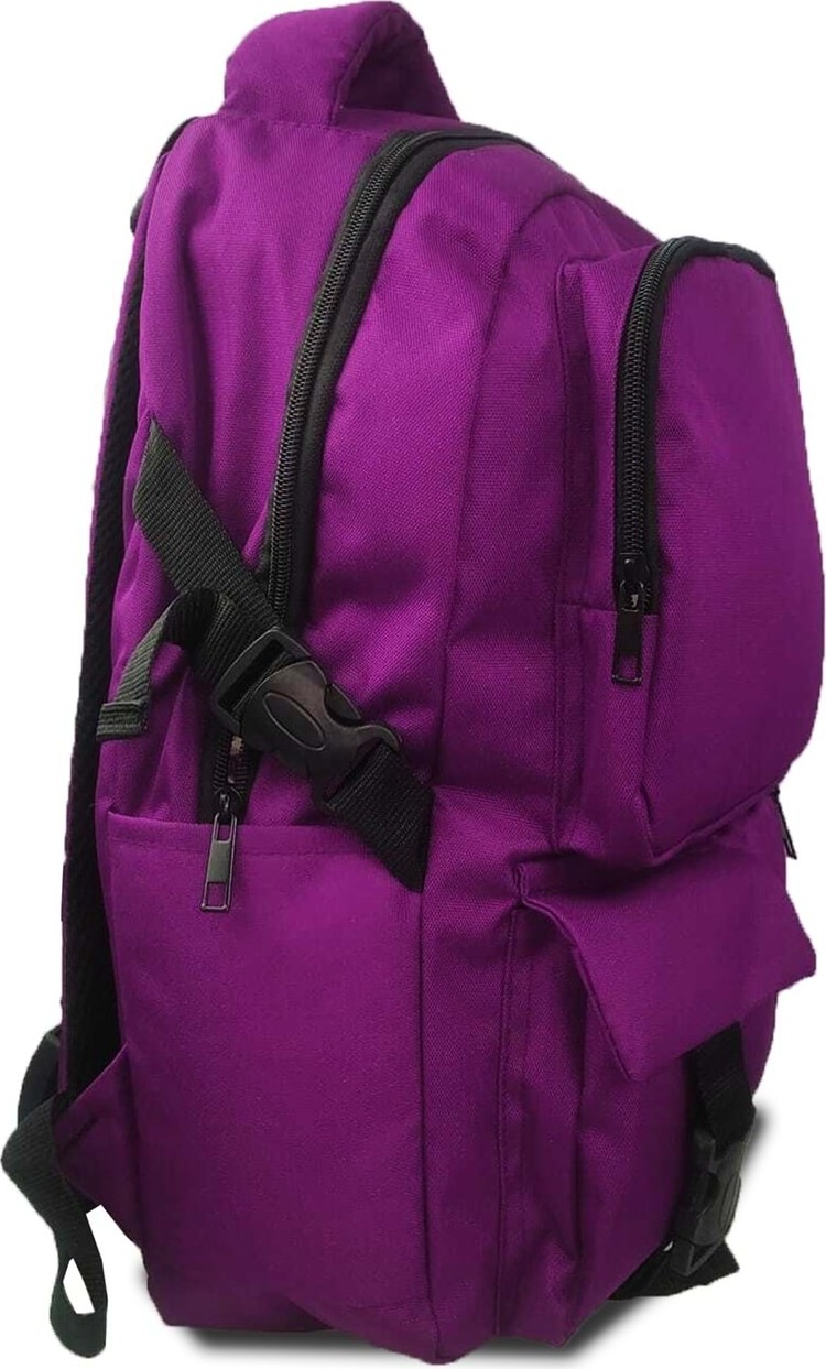 Bagorama Bullet Cepli Laptop, Kamp, Günlük ve Okul Sırt Çantası - Mor görsel 6