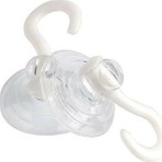 Mor Beyaz Morbeyazhome 20 Adet Şeffaf Cam Vantuzu Öpücük Askılı 4 cm Renkli Model ile Pratik Montaj