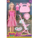 Oydaş Oyuncak Anlily Pusetli Bebek Anne ve Bebeği