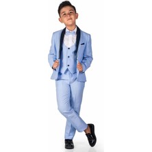 Mnk Baby & Kids Çocuk Damatlık Yaka Simli Özel Gün Takım Elbise MNK0541