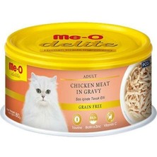Meo Delite Tahılsız Soslu Tavuk Etli Yetişkin Konserve Kedi Maması 80 gr