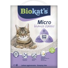 Biokat's  Bianco Mikro Classic Bentonit Kedi Kumu 6 kg