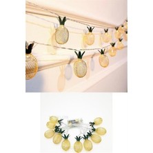 Sefam Home Dekoratif Pilli Pineapple Ananas Pilli Şerit LED Işık (1 Metre)