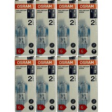 Osram 64428 20W 12V 2800K (Sarı Işık) Owen G4 Duylu Fırın Ampulü (8 Adet)