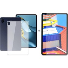 Ukscase Honor Pad 8 12 Inç (Snapdragon 680) Uyumlu Şeffaf Buzlu Silikon Kılıf
