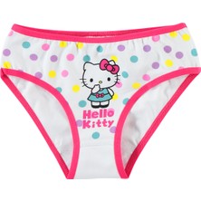 Hello Kitty Kız Çocuk 2'li Külot Set 2-10 Yaş Beyaz