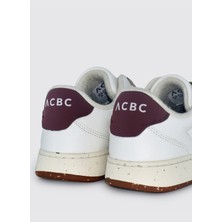 Acbc Beyaz - Bordo Kadın Sneaker Shacbean200F