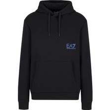 Ea7 Kapüşon Yaka Siyah Erkek Sweatshırt 6RPM10PJRJZ0200
