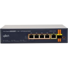 Uptech Unmanaged 4x 10/100/1000M Poe + 1X1000BASE-T RJ45 + 1 x Ge Sfp 75W Poe Ethernet Switch