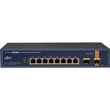 Uptech Unmanaged 8x 10/100/1000M Poe RJ45 Ports (1-4 Ports 802.3BT) + 2x Ge Sfp 300W Poe Ethernet Switch