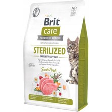 Brit Care Immunity Support Domuz Etli Tahılsız Kısırlaştırılmış Kedi Maması 2kg