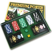 Premium Poker Seti - Lüks Poker Çipi 100LÜ - Poker Fişi - Poker Kağıdı