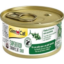 Gimcat Shinycat Kıyılmış Fileto Tuna ve Kabaklı Yetişkin Kedi Konserve Maması 70 gr