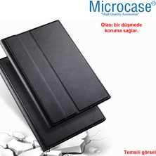 Microcase Samsung Galaxy Tab A9 Plus SM-X210 11 Inch Tablet ile Uyumlu Sleeve Serisi Mıknatıs Kapak Standlı Kılıf - Siyah AL3319