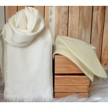 Shopiolog Kadın Şal Çift Taraflı Kaz Ayağı Fransız Ressam Bere 2'li Kombin