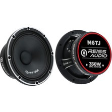 Reiss Audio RS-M6TJ Çifti 700WAT-300W Rms Metal Kapaklı 16 cm Oto Midrange Hoparlör