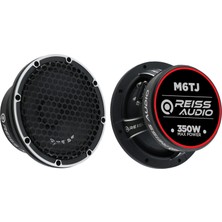 Reiss Audio RS-M6TJ Çifti 700WAT-300W Rms Metal Kapaklı 16 cm Oto Midrange Hoparlör