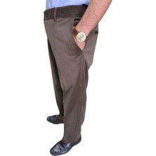 Gambia Outdoor's Classic Regular Erkek Kadife Pantolon Büyük Beden Klasik Rahat Kalıp Polarlı Kışlık Baba Kadife