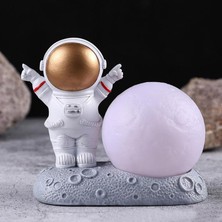 Piraye Gift Zafer Kazanan Mutlu Astronot Gece Lambası