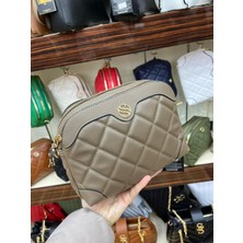 Çanta Trend Kadın 4 Bölmeli Ayarlanabilir Çapraz Askılı Kapitone Yumuşak Deri Omuz Çantası