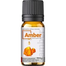 Evove Amber Esansiyel Yağ Doğal Oda Kokusu 1 Adet 10 ml  Aromatik Buhurdanlık Yağı Kokusu Difüzör Aromaterapi Yağ Koku Özü