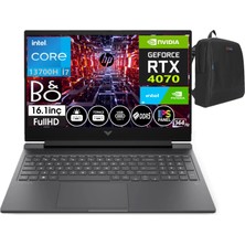 Hp Victus 16-R0072NT Intel Core I7 13700H 64GB Ddr5 Ram 2tb SSD 8gb RTX4070 16.1 Inç 144Hz IPS Fhd WINDOWS11HOME Taşınabilir Bilgisayar 8W8A4EAW18+WEBLEGELSINÇANTA