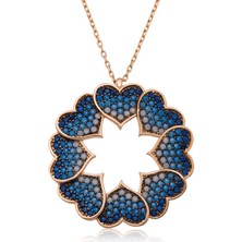 KENPAZAR Ece Store 925 Ayar Gümüş Kalp Çemberi Kolye