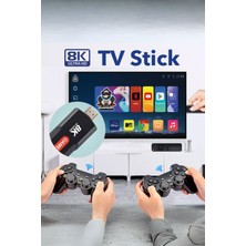L'edoren 5g Uyumlu 8k 30FPS Ultra Hd Android Tv + Game Stick +1000 Games Gamebox