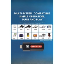 L'edoren 5g Uyumlu 8k 30FPS Ultra Hd Android Tv + Game Stick +1000 Games Gamebox