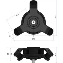 Knmaster Qlock Titreşim Önleyici Quad Lock Uyumlu Telefon Tutucu Aparatı