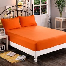 Zeren Home Pamuklu Çift Kişilik Lastikli Çarşaf + 2 Ad Yastık Kılıfı