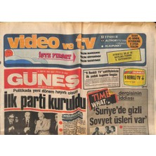 Güneş Gazetesi 17 Mayıs 1983 - Ilk Parti Kuruldu - Bayar Bir Asrı Devirdi - Fenerden Taraftara Uyarı Şampiyon Diye Bağırmayın GZ132704