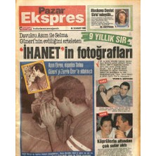 Hürriyet Gazetesi Pazar Ekspres Eki 18 Mart 1990 - Ihanetin Fotoğrafı  GZ78221