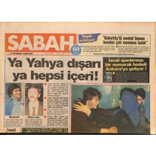 Sabah Gazetesi 25 Şubat 1986 - Şarkıcı Rida , Celal Bayar Ile Resim Çektirdi - Israil Ajanlarının Bir Numaralı Hedefi Ankaraya Geliyor ! GZ126742