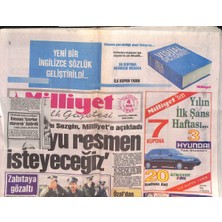 Milliyet Halk Gazetesi 4 Ocak 1992 - Dünya Türkleri Konseyi Kurulacak - Kosecki Granti Verdi  GZ132896
