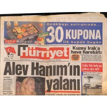 Hürriyet Gazetesi 22 Mart 1996 - Bekir Coşkun Yeni Köşesinde - Kuzey Iraka Hava Harekatı  GZ132969