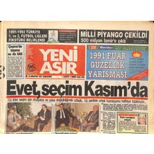 Yeni Asır Gazetesi 10 Ağustos 1991 - Magic Boxın Teklifi Reddedildi - Sökespor , Kskya Kafa Tuttu Gz132145