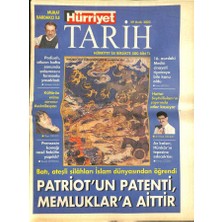 Hürriyet Gazetesi Tarih Eki 29 Ocak 2003 - Patriotun Patenti , Memluklara Aittir - 16. Asırdaki Medici Cinayeti Tiyatroya Bile Konu Oldu  GZ116162