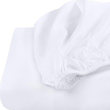 Zeren Home Pamuklu Çift Kişilik Lastikli Çarşaf + 2 Ad Yastık Kılıfı