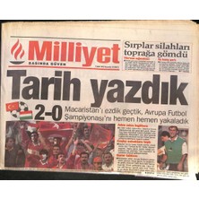 Milliyet Gazetesi 7 Eylül 1995 - Macaristanı Ezdik Geçtik , Avrupa Futbol Şampiyonasını Hemen Hemen Yakaladık  GZ132583