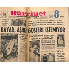 Hürriyet Gazetesi 22 Mart 1963 - Balide Bir Volkan Ateş Püskürüyor 400 Kişi Öldü  Gz91606