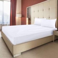 Zeren Home Pamuklu Çift Kişilik Lastikli Çarşaf + 2 Ad Yastık Kılıfı