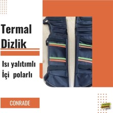 Conrade Motorcu Lüx Reflektörlü Termal Kışlık Dizlik Su Geçirmez