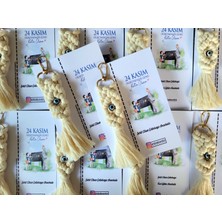 Larmina Decoration Öğretmenler Gününe Özel Makrome Anahtarlık 10 Adet