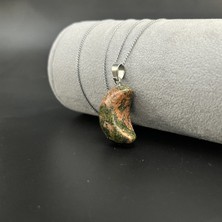 Yıldız Doğal Taş Unakit Hilal Model Doğal Taş Kolye