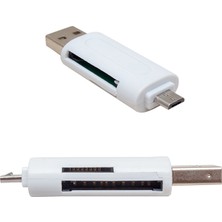 Powermaster USB To Mıcro USB + Kart Okuyucu Otg Çevirici