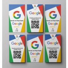 Aktap 6lı Nfc Google Yorum Kartı Türkçe Veya Ingilizce Yorum Kartları