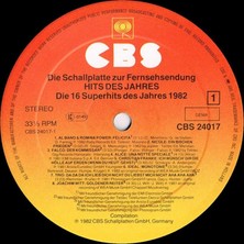 Hits Des Jahres - Die Schallplatte Zur Fernsehsendung - Superhits Des Jahres 1982 Vinly Plak Alithestereo