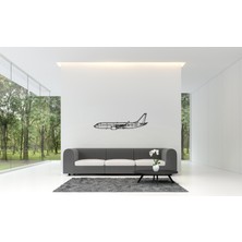 three3dprints Boeıng - 737 Uçak Duvar Süsü Tablo Dekorasyonu 2d 45-50CM