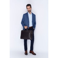 Aka Deri 245 %100 Hakiki Deri Unisex Laptop/evrak Çantası